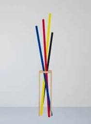 Eva Taulois, Le mikado, Série Haute fidélité, 2015, sérigraphie, collection artothèque du musée des Brest métropole.