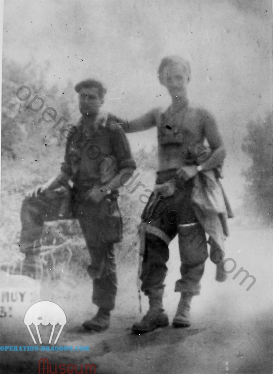 Lt Dumbo WILLANS and Captain Peter BAKER, Le Mitan, August 15, 1944