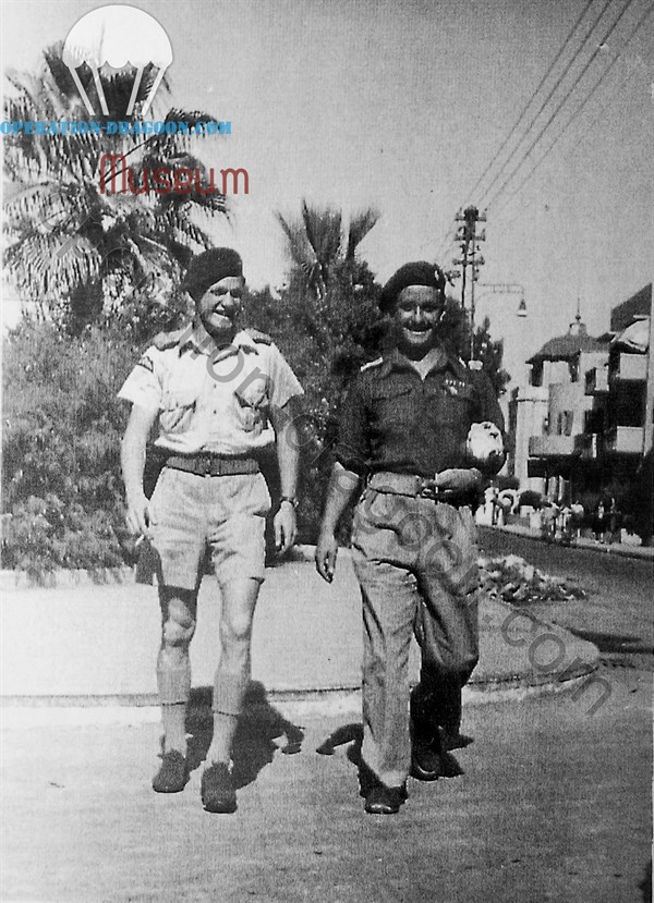 Lt John DE BEER and Capt Peter BAKER, Italy, 1945