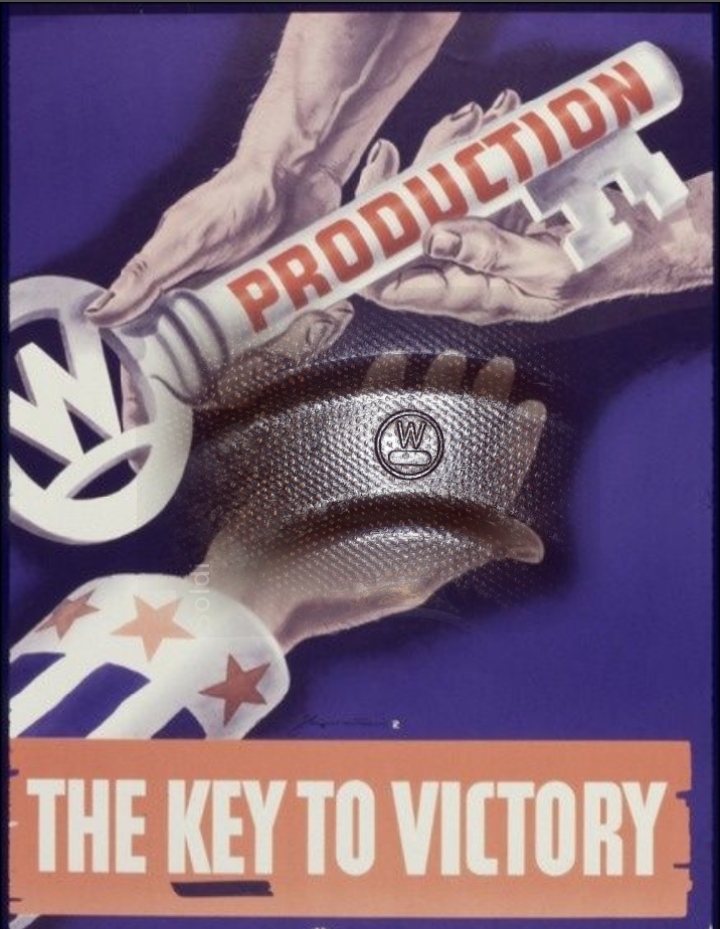 Le W de la Westinghouse une variante du marquage logo de la société.
