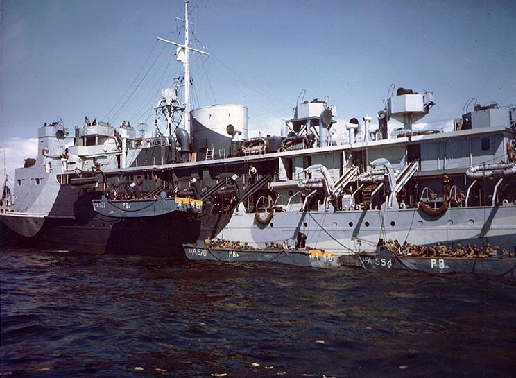 HMS Prince Baudoin, 6th june 1944, Carrying 5th Rangers Battalion to Omaha beach