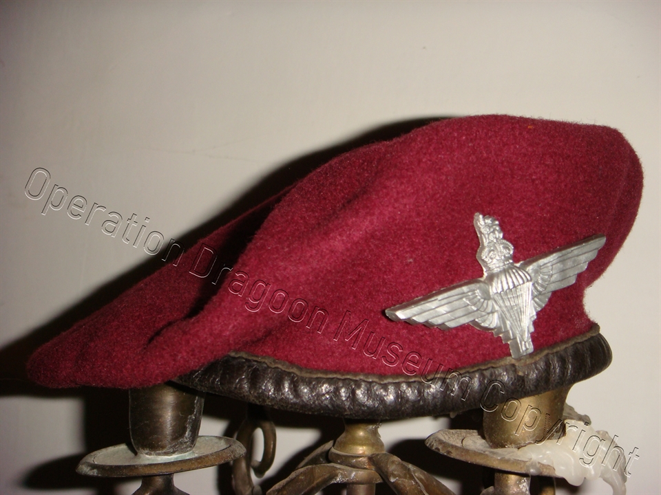 Peter red beret, as a proud para, his beret follow him for the entire war, from Ringway parachute school in 1942 to Palestine in 1947.