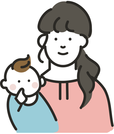 先輩ママ イラスト2