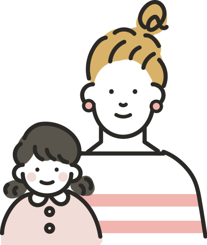 先輩ママ イラスト3