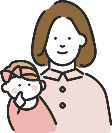先輩ママ イラスト1