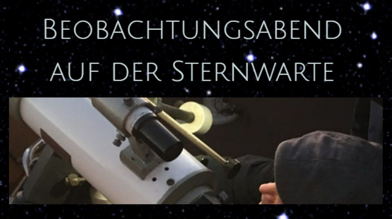 23.02.2026, 19:00 Uhr: Beobachtungsabend auf der Sternwarte - Mond und Jupiter