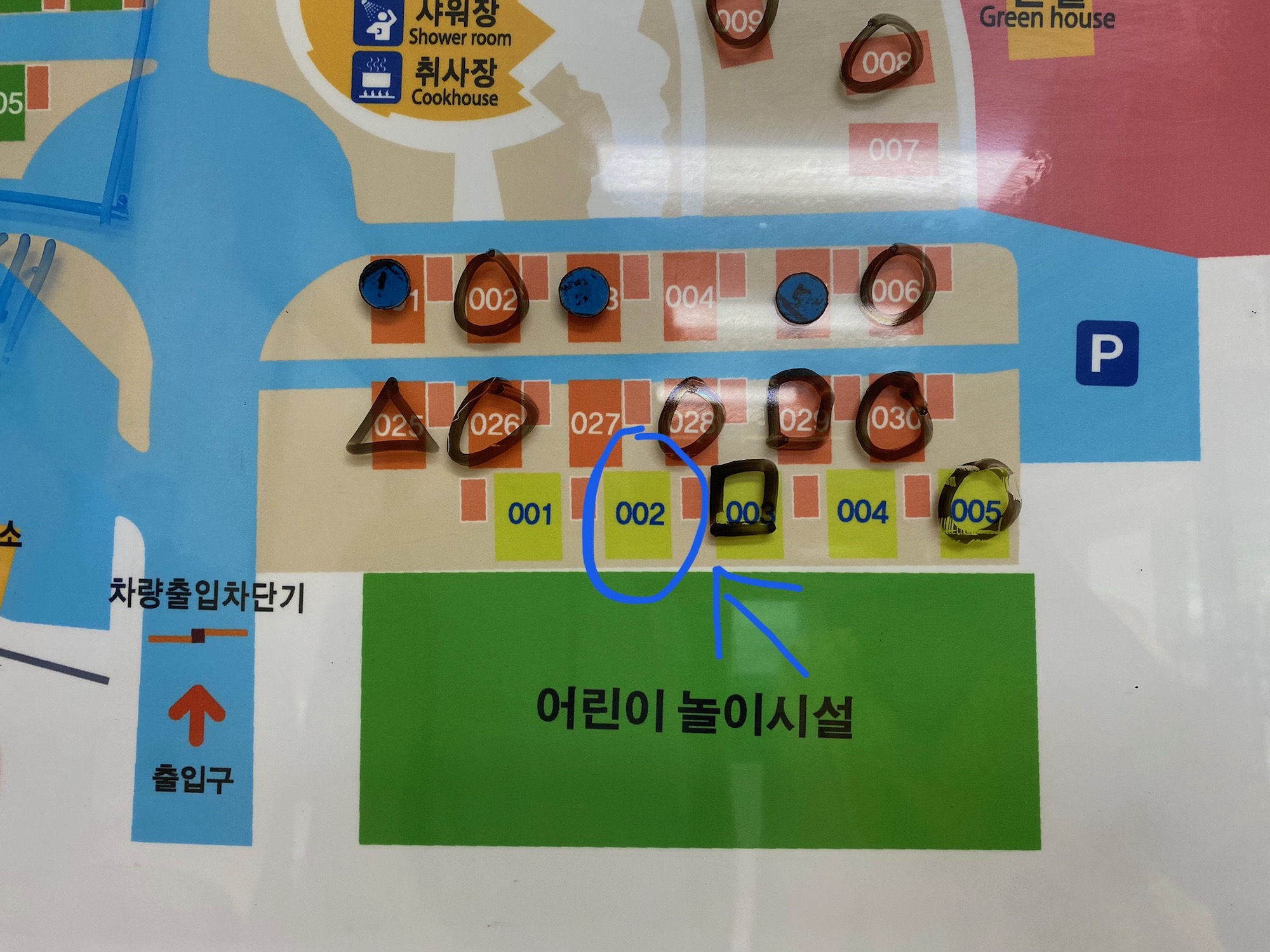 Seorak-dong Campingplatz - unser "seat" auf der Karte