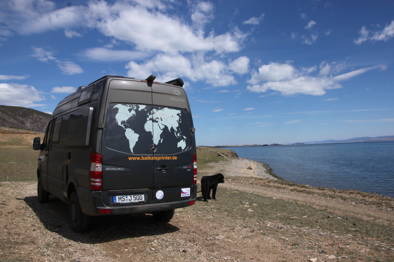 Unser Baikalsprinter am Baikalsee