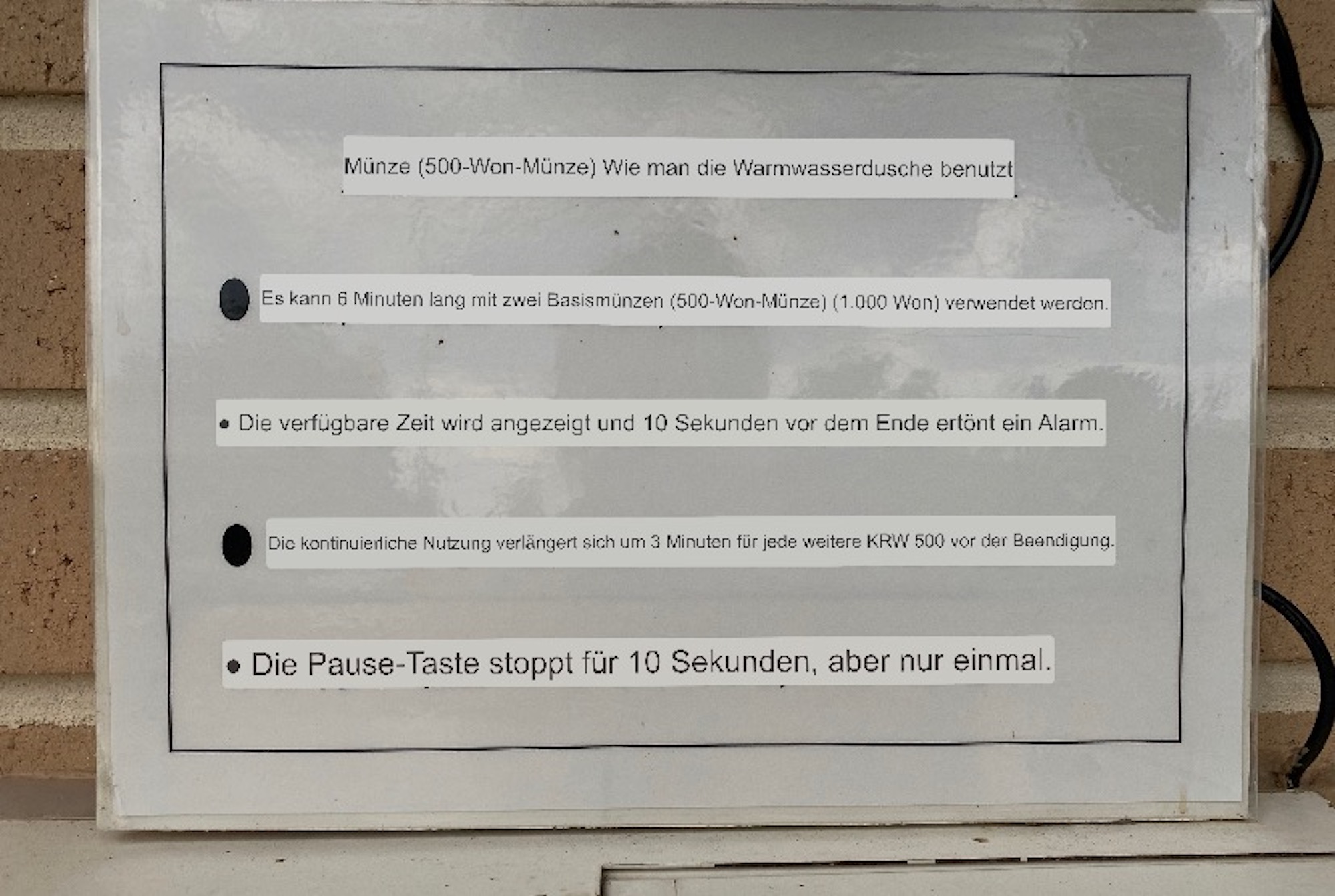 Seorak-dong Campingplatz - Übersetzungs-Apps sind echt praktisch