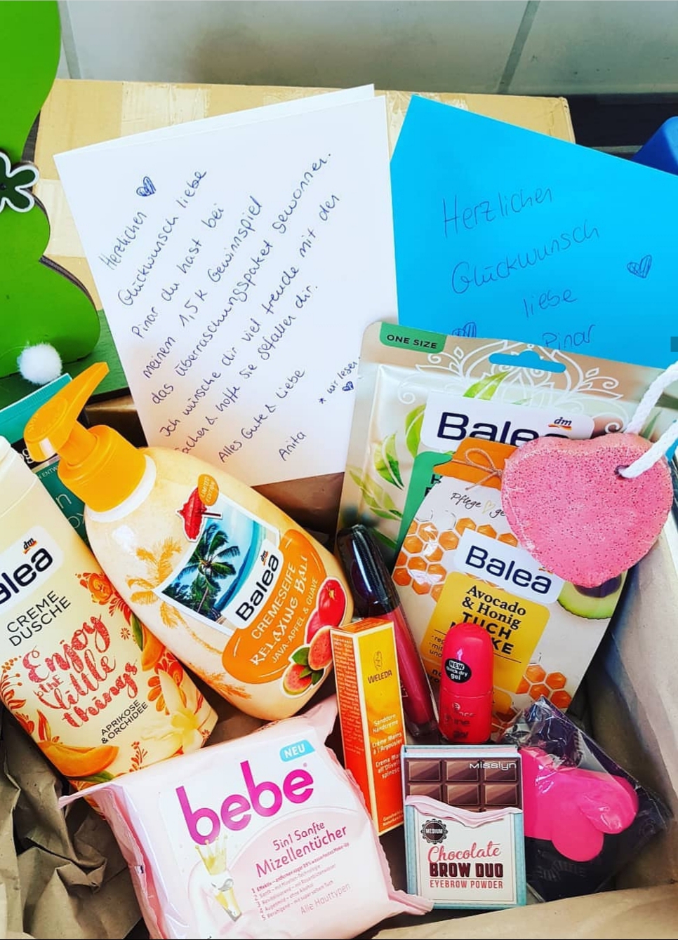 Gewinnspiel für 1,5 k abos auf Instagram gewonnen 