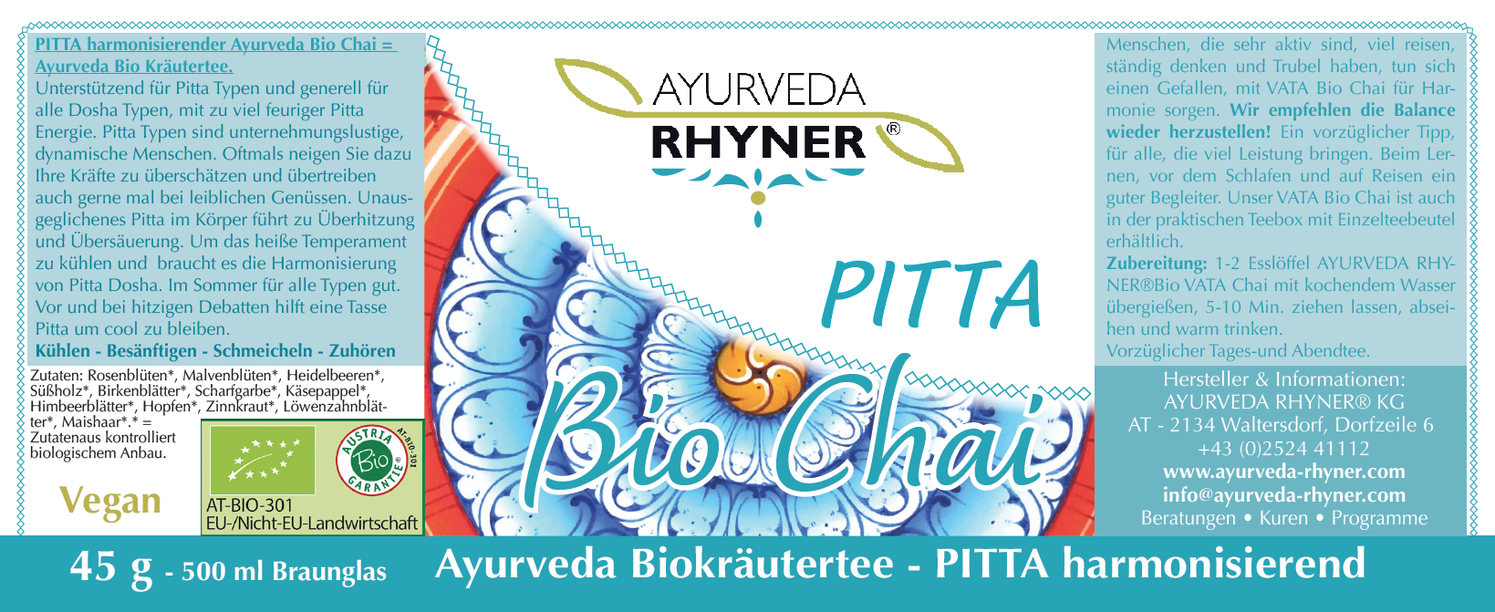 Irene Rhyner_Pitta Harmonisierung AYURVEDA RHYNER®