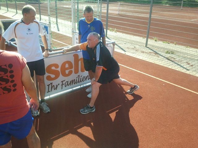 Aufwärmtraining....