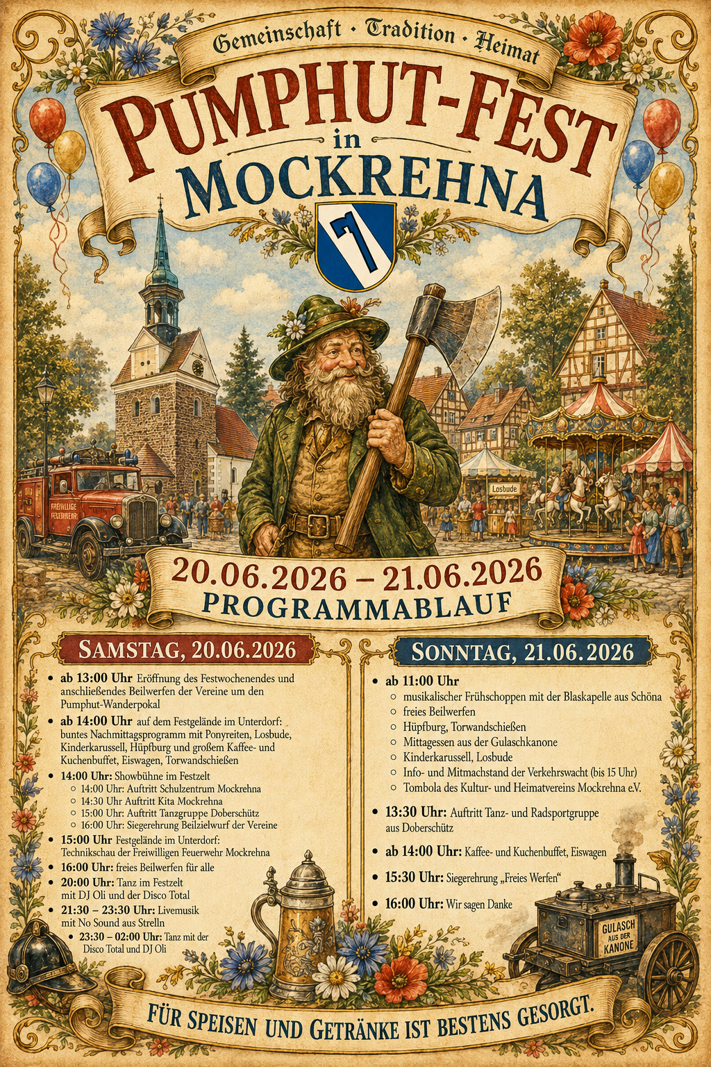 Unser vollgepacktes Programm fürs Wochenende