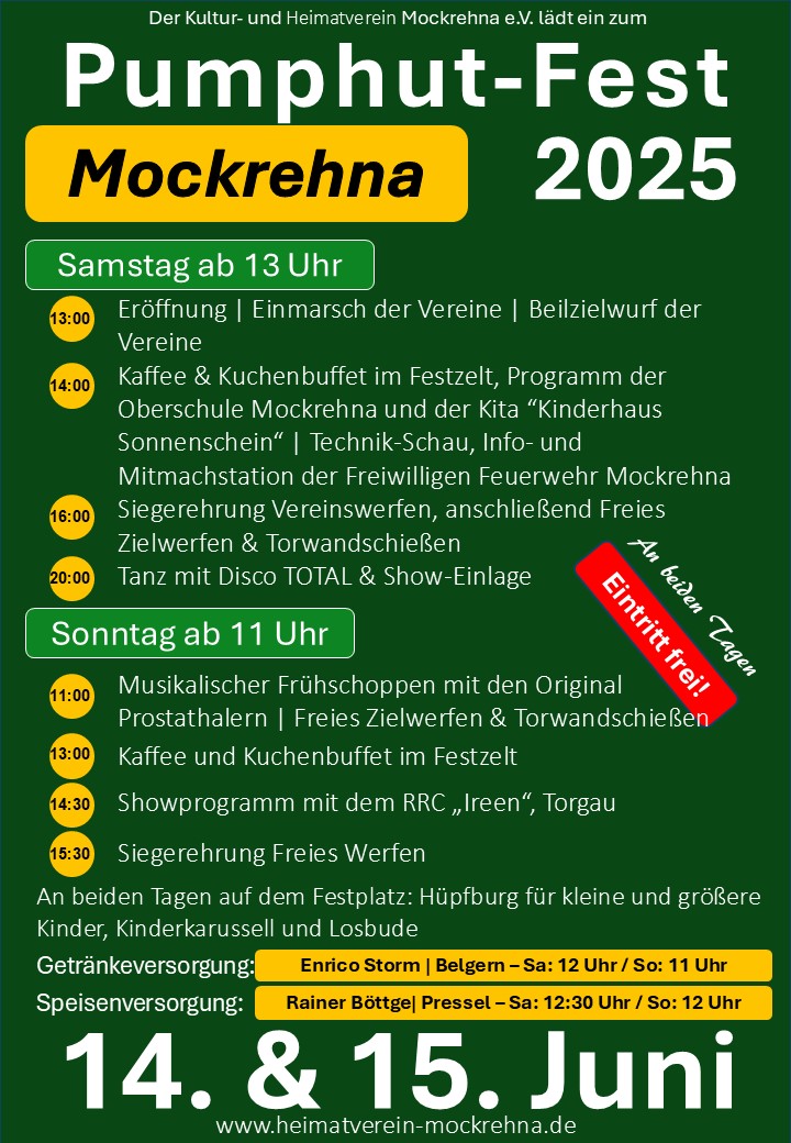 Unser Programm steht