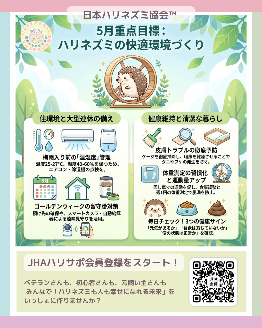 5月重点目標！ー日本ハリネズミ協会™ー