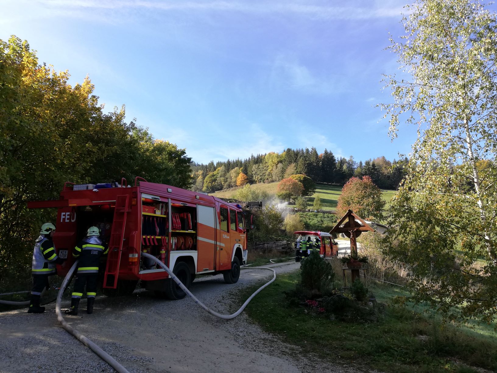 Monatsübung Oktober mit FF Stanz und Jasnitz