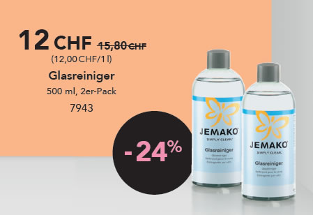 JEMAKO Glasreiniger, 500 ml, 2er-Pack