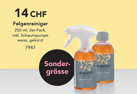 JEMAKO Felgenreiniger, 250 ml, 2er-Pack inkl. Schaumpumpe