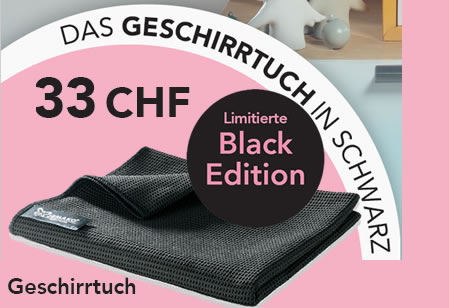 JEMAKO Geschirrtuch 45 x 80 cm, schwarz