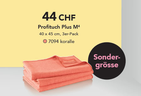 JEMAKO Profituch Plus M 40 x 45 cm, koralle, 3er-Pack