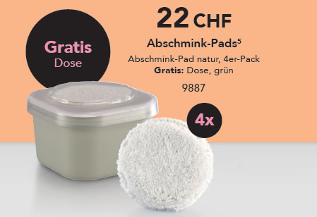 JEMAKO Abschmink-Pads, 4er-Pack