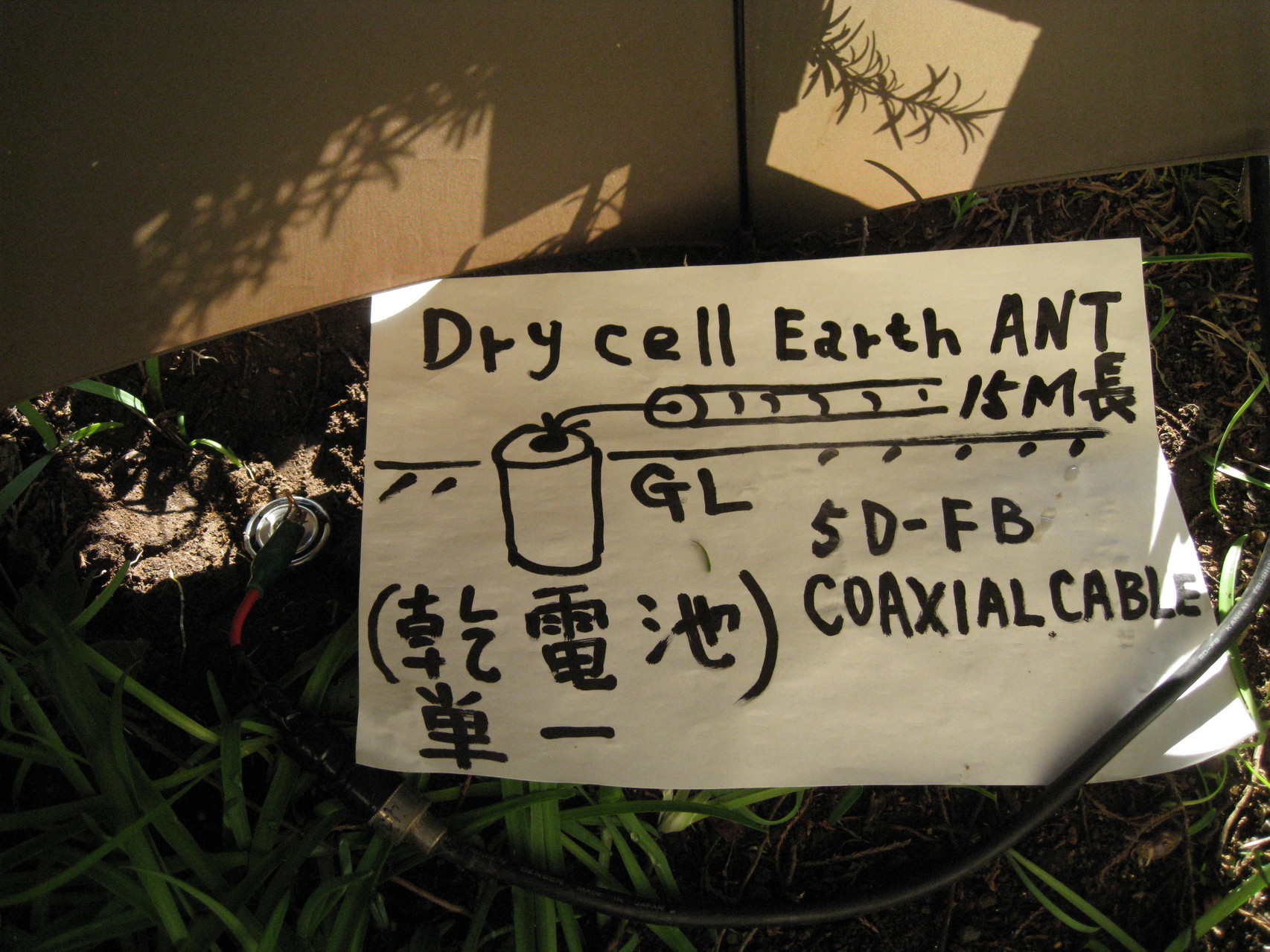 地上高ゼロメートル乾電池Earth ANT