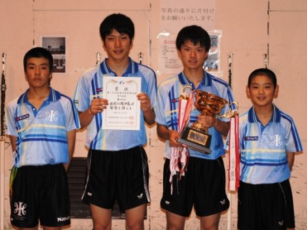 男子団体優勝 出雲北陵中高A