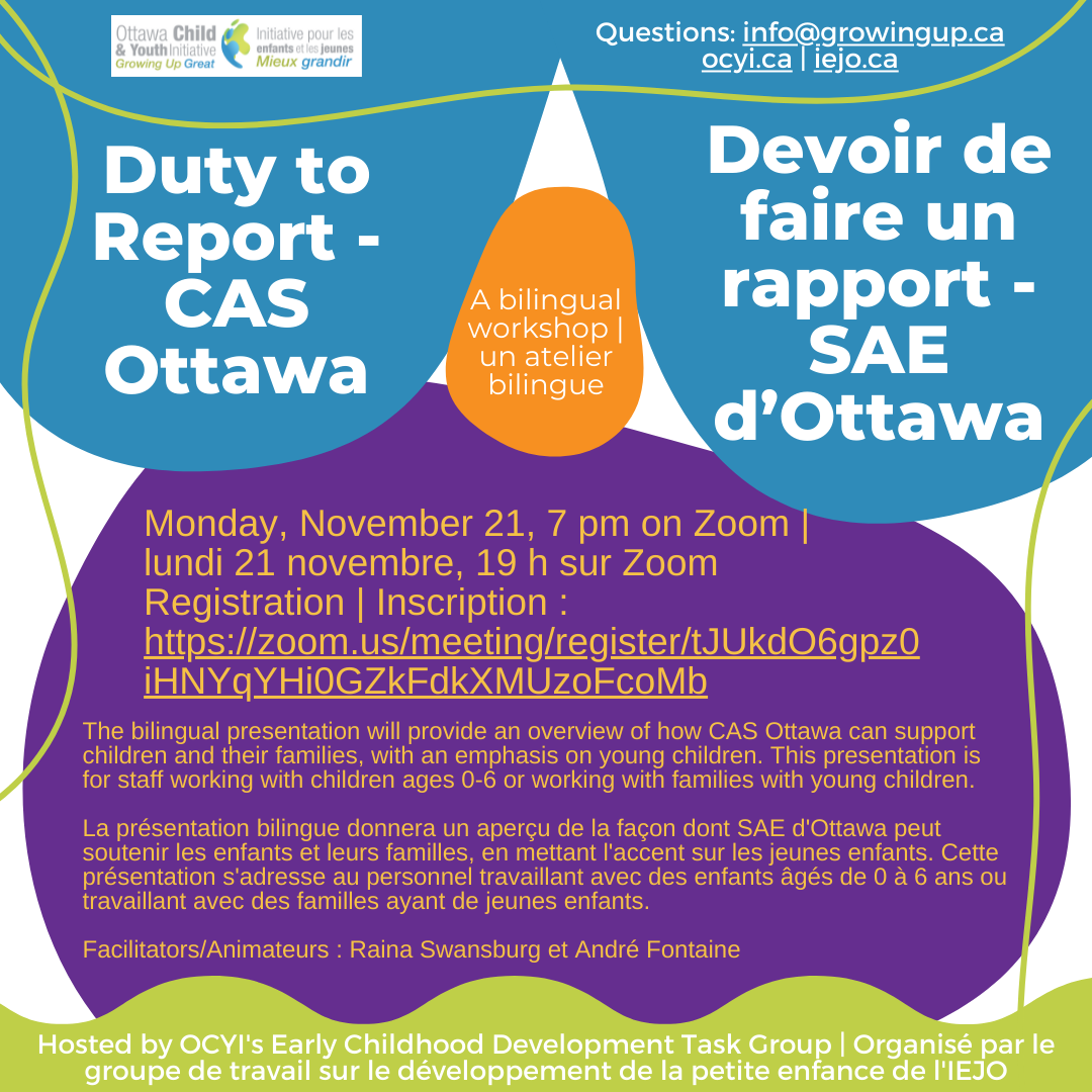 Duty to Report – CAS Ottawa | Devoir de faire un rapport – SAE d’Ottawa