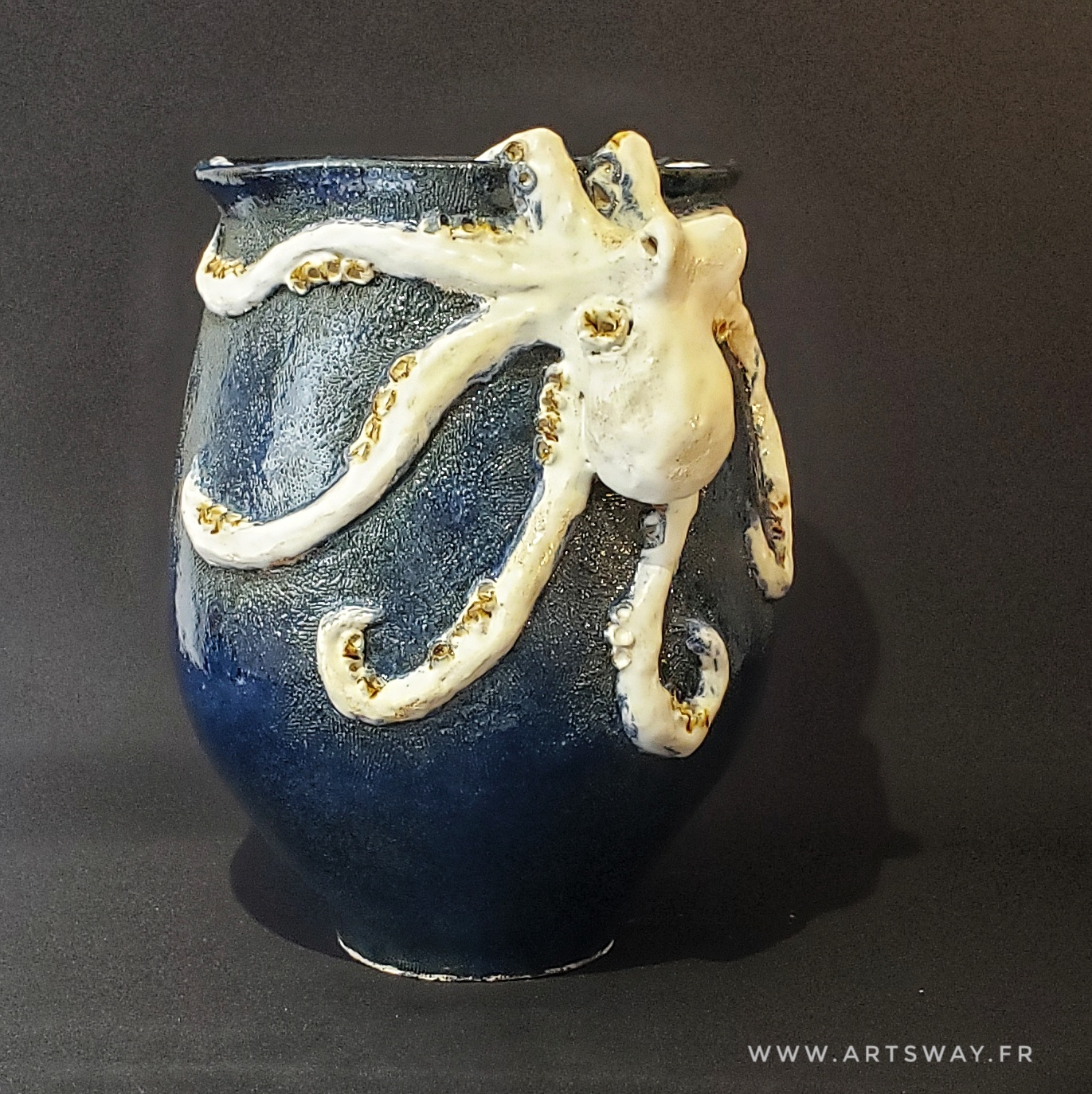 OCTOPUS : Grès émaillé (H:35 x 24) - 2023 - 450€