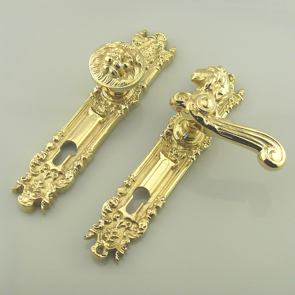 Massive Grunderzeit Haustur Schutzgarnitur Lowe Nachguss De