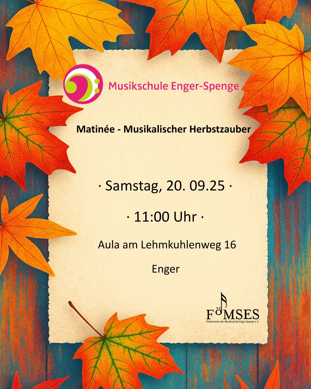 Einladung zur Herbstmatinée 2025