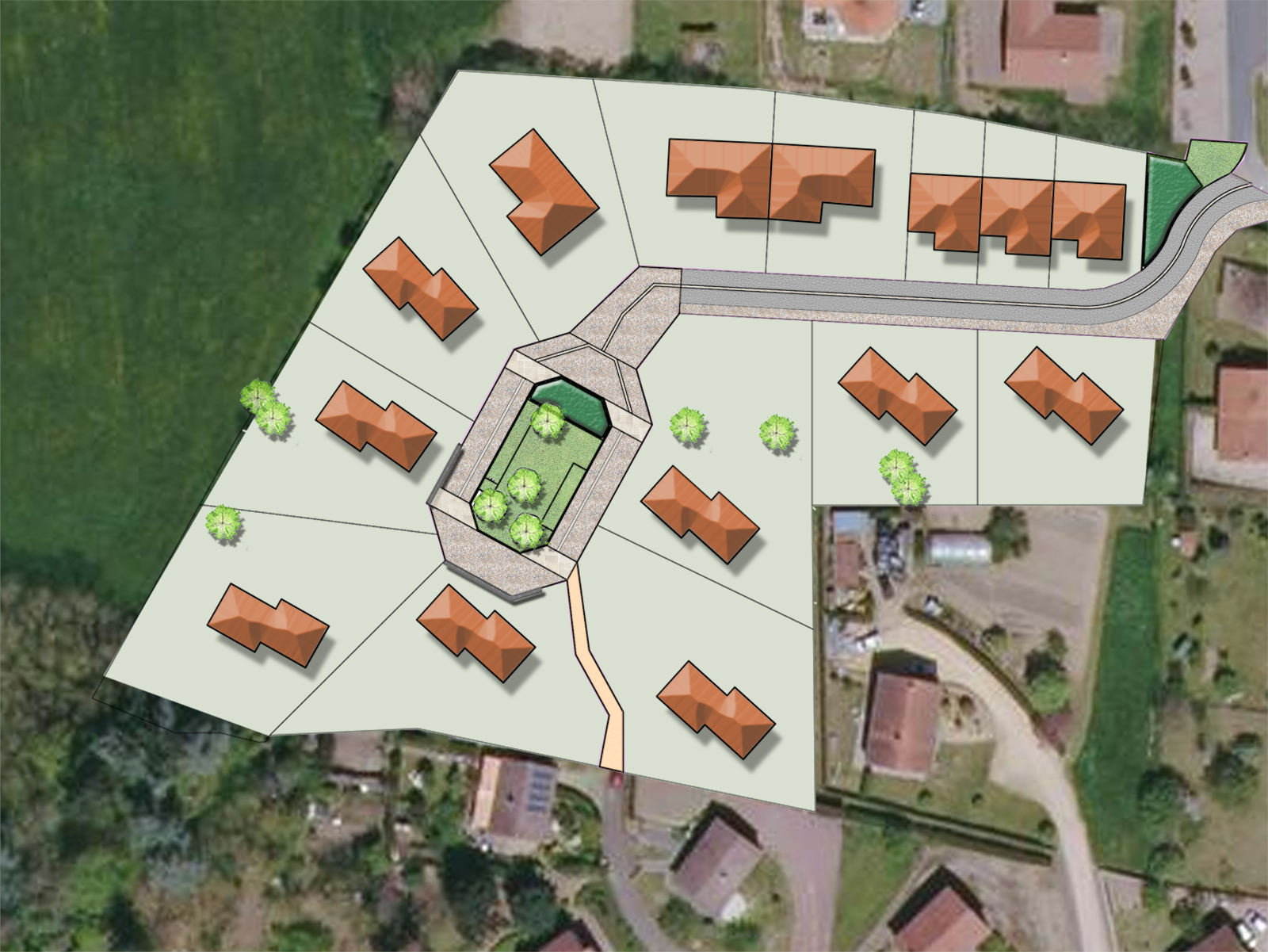 2022 - Amgt du quartier "La Treille" - La Pacaudière (42) - 350 000€ HT