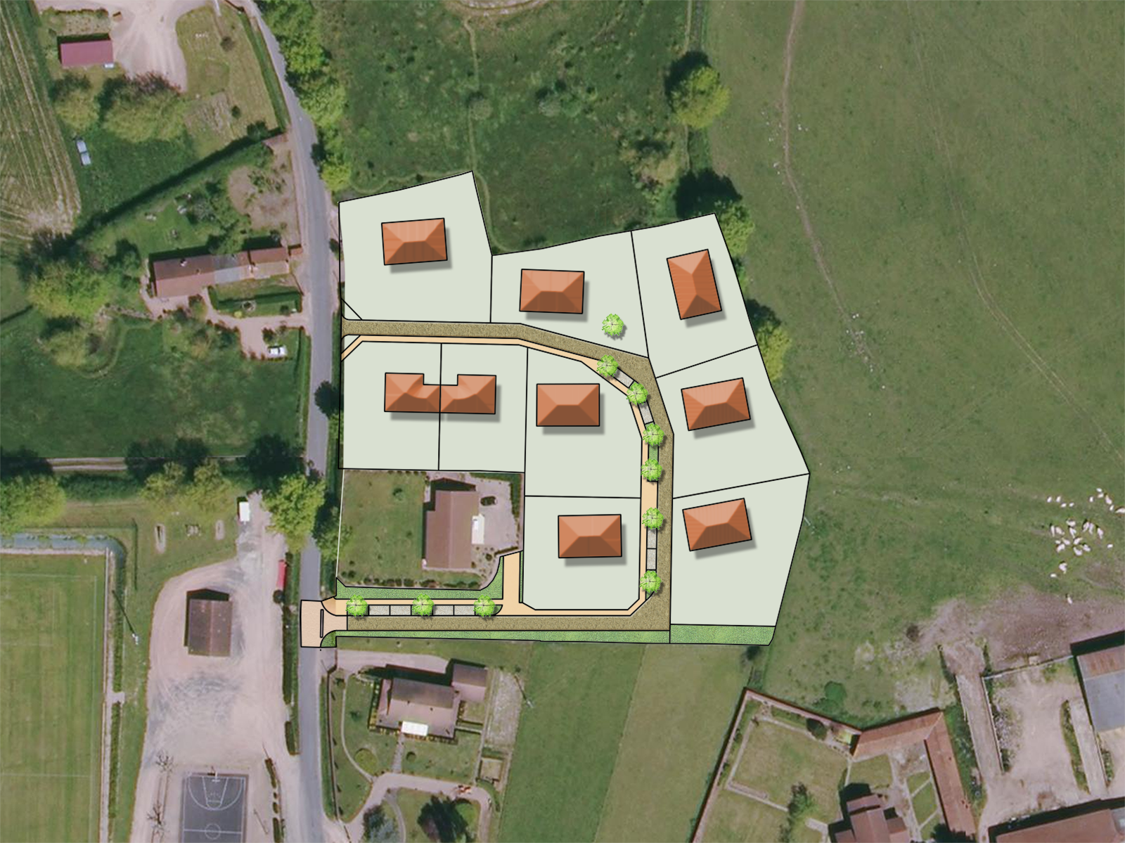2021 - Réalisation d'un lotissement - Sails les Bains (42) - 140 000€ HT