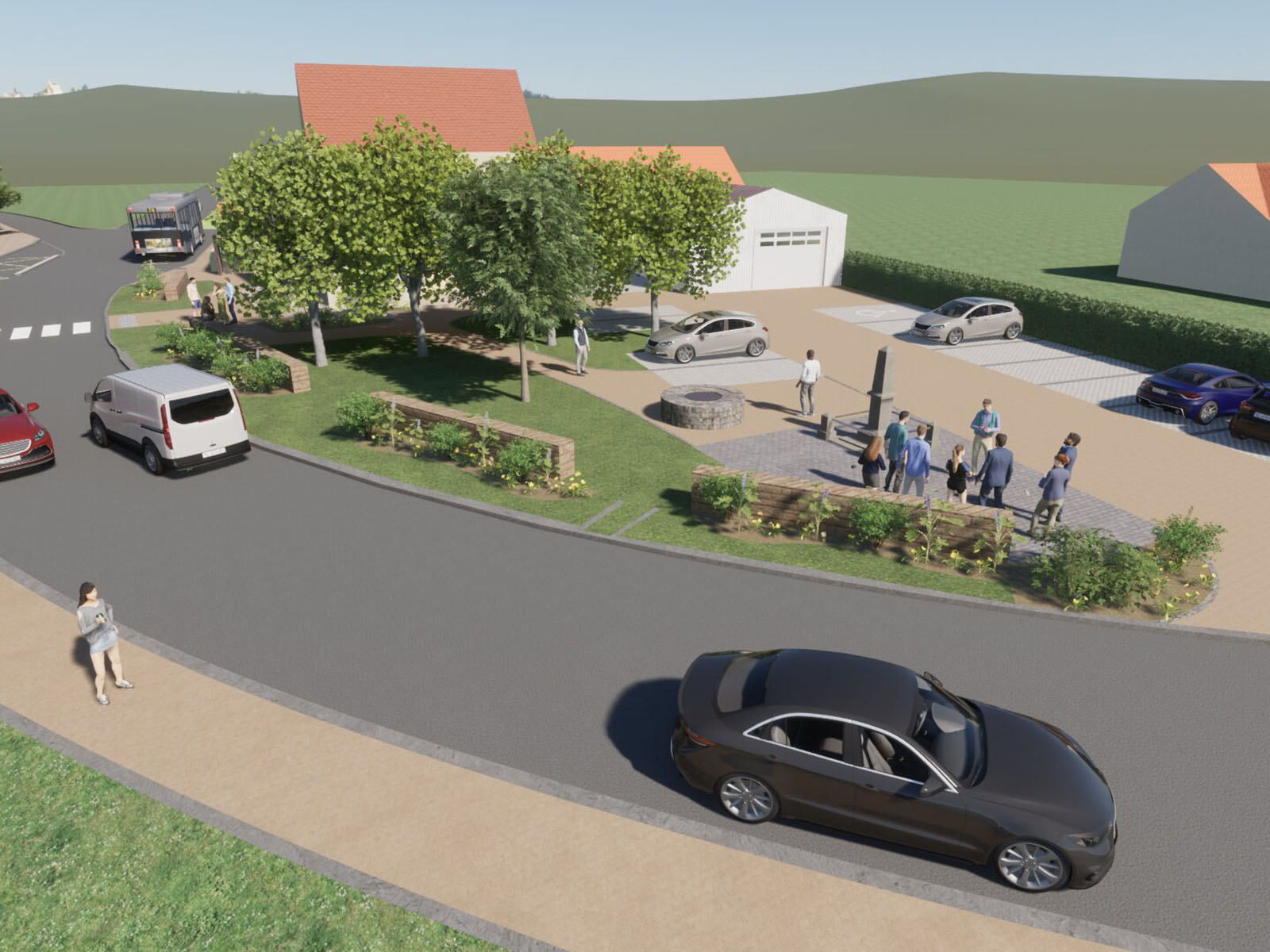 2026 - Amgt des abords de la mairie - Granges (71) - 850 000€ HT