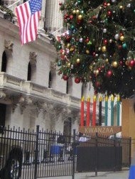 昨年のクワンザの蝋燭