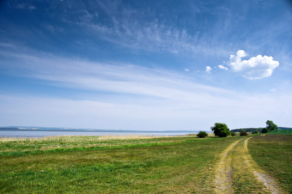 zwischen Bodden und Tetzizer See ist ruhig, ruhiger am ruhigsten. Stille wäre auch passend