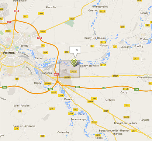 La Commune de Glisy se situe en banlieue de la Ville d'Amiens aux abords de la D1029 et de la E44