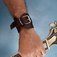 bracelet homme en cuir marron made in France ml-sellier