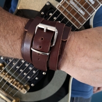 bracelet homme en cuir marron made in France ml-sellier
