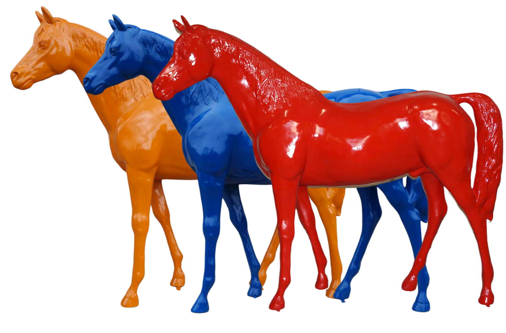 Pferde Figuren Dekofiguren - Gartenfiguren - Handelsagentur Richter -  Lebensgroße Figuren, Gartenfiguren