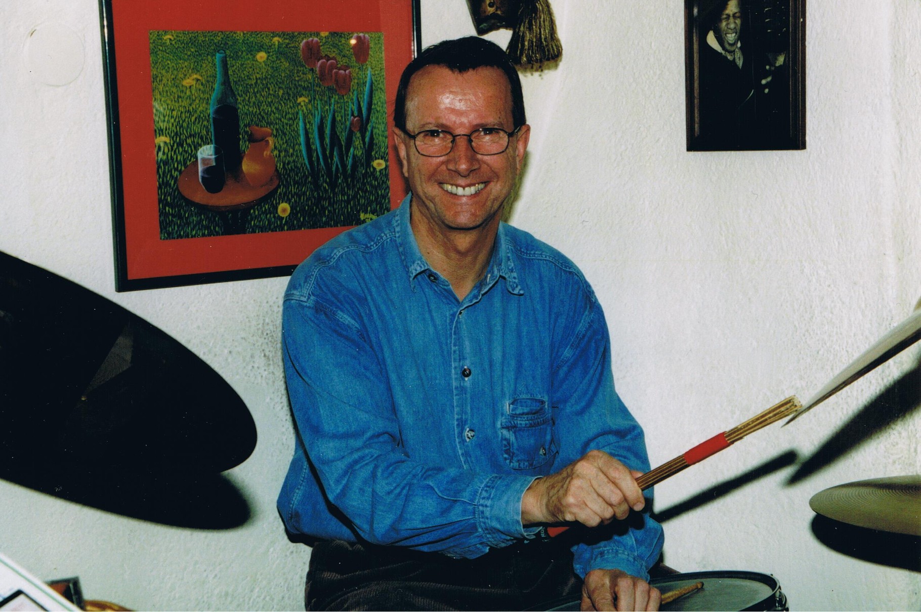 Adi Jüstel am Schlagzeug im Altstadtkeller