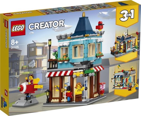 LEGO 3 IN 1  WOONHUIS, SPEELGOEDWINKEL, TAARTENWINKEL