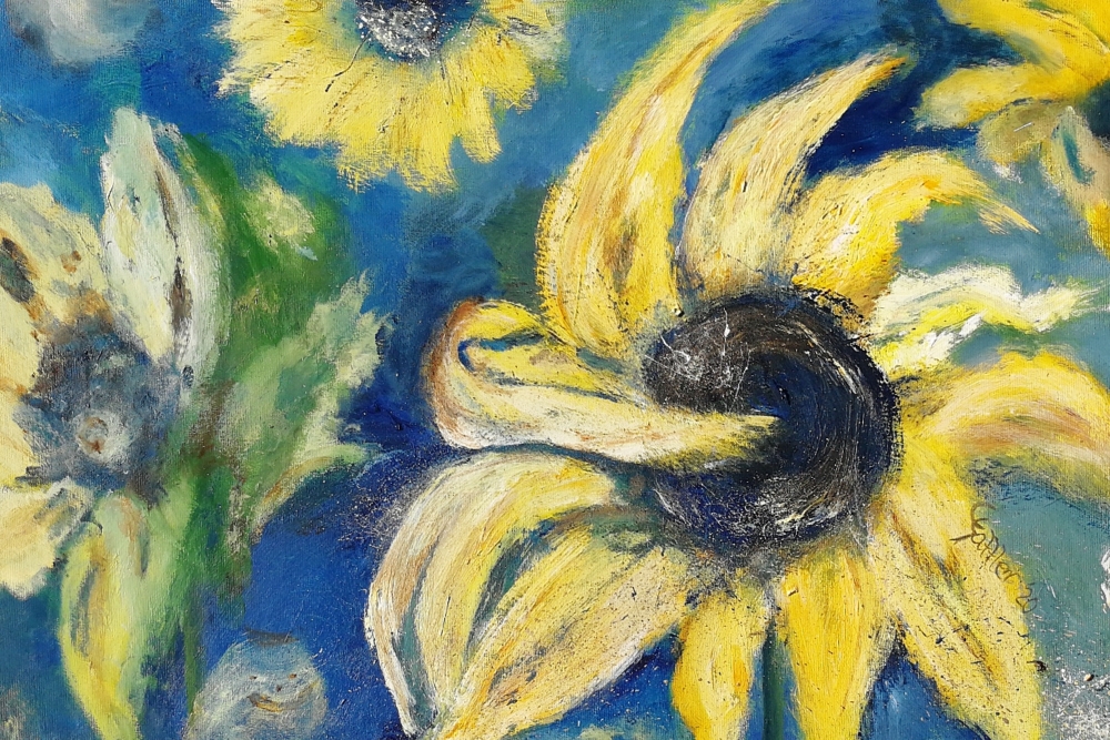 Sonnenblume, 40 x 60