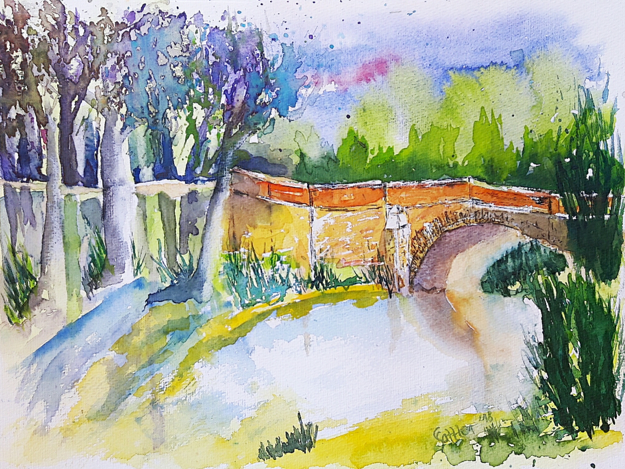 Schlossgrabenbrücke, 30 x 40