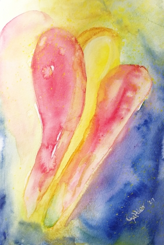 Schutzengel, Aquarell, 24 x 30