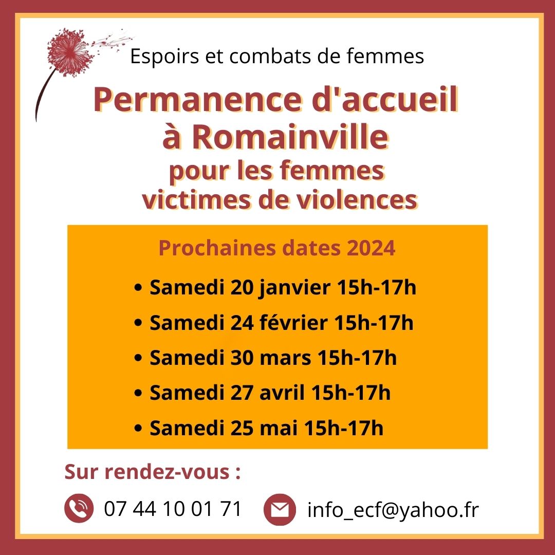 Permanences d'accueil 2024