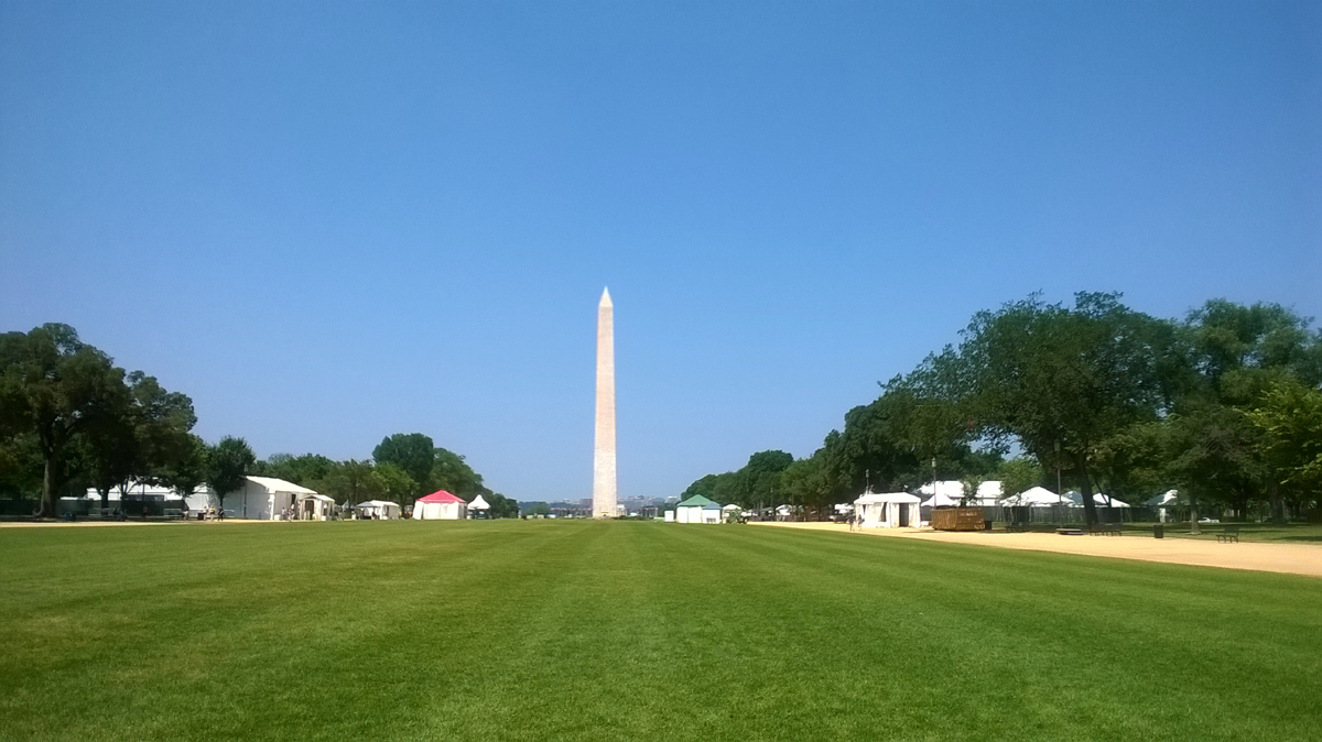 Et de l'autre coté, le Washington memorial.