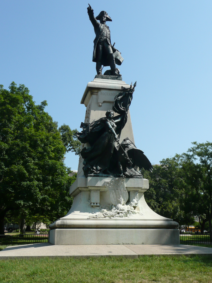 La statue de Général de Rochambeau,