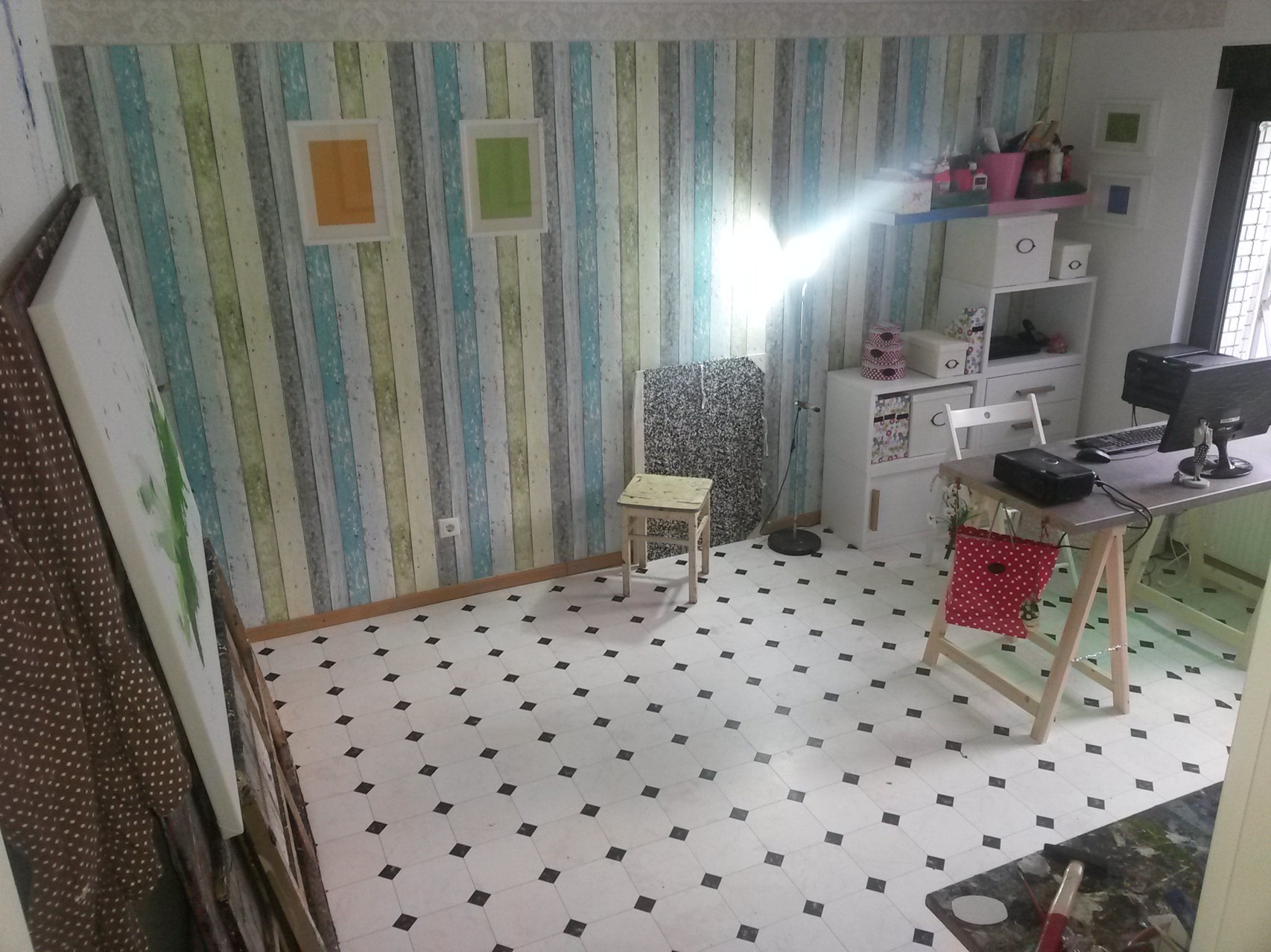 So sieht nun mein Atelier aus
