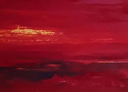 rote abstrakte Leinwandbilder